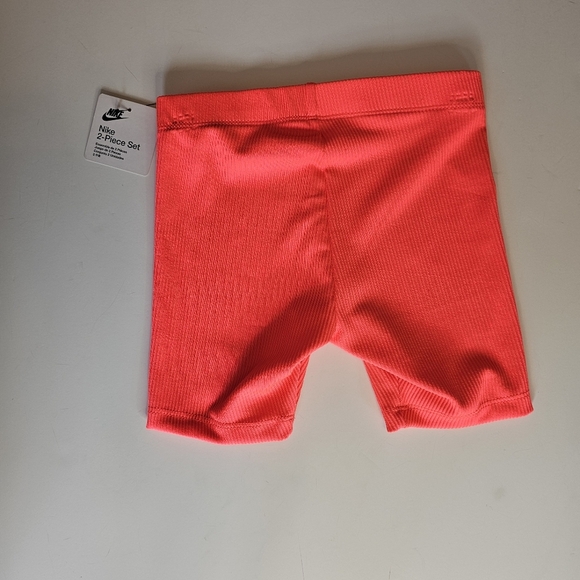 Nike 2 Piece White and Purple Long Sleeve with Orange Shorts Size 5/6 - Picture 7 of 7